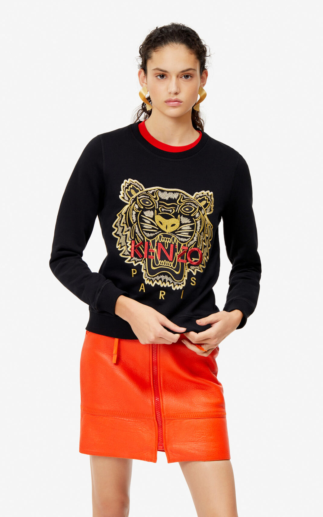 Kenzo Tiger Ženska Puloverji Črna SI-4947680